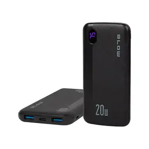 Portable charger BLOW PB10B 10000mAh (37Wh) QC 20W, 3× outputs (2× USB-A, 1× USB-C), 22.5W total, polymer battery, 220 g