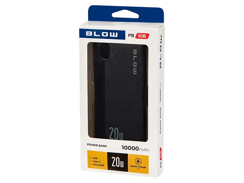 Portable charger BLOW PB10B 10000mAh QC 20W Photo 3