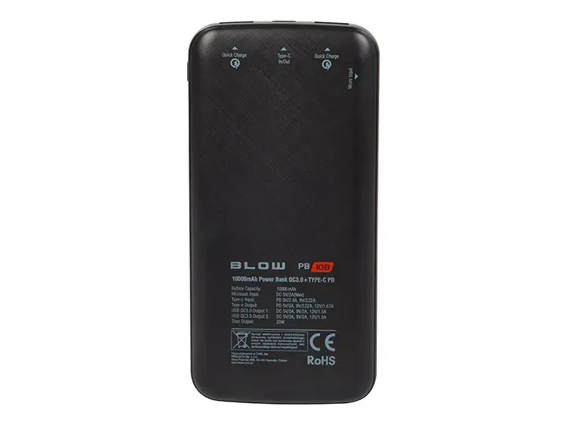 Portable charger BLOW PB10B 10000mAh QC 20W Photo 5