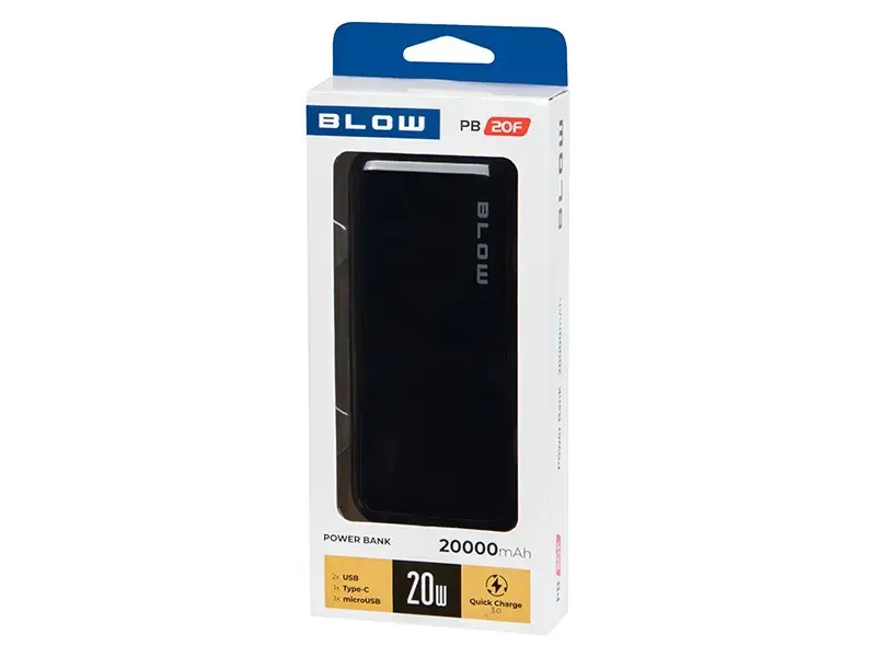 Power Bank BLOW PB20E 20000 мА·ч QC+PD 20W Photo 5