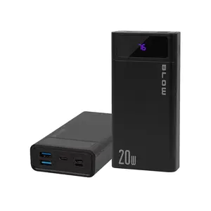 Portable charger power bank BLOW PB10A 10000mAh, 2x USB-A outputs, 22.5W total, Micro‑USB input, 37Wh, 220g