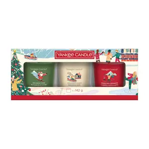 Vaska svece Yankee Candle 2652679E Apaļa Daudzkrāsaina 3 gab.
