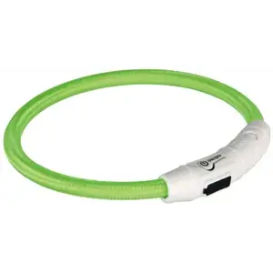 Dog collar Trixie 12701 Green Nylon TPU M-L