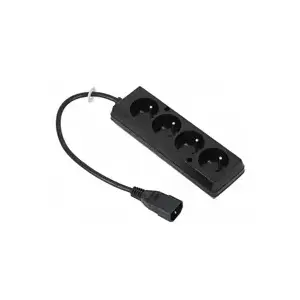 Сетевой удлинитель WN217-3/07/0.3BK-4 4×230 В, 30 см
