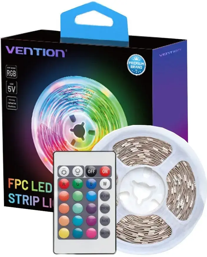 LED strip Vention PAAWH 2 m USB RGB Photo 7