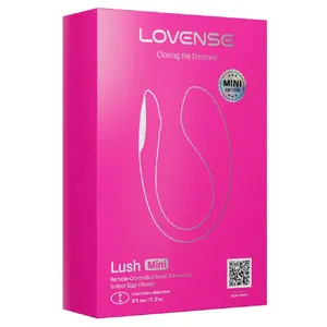 Мини-массажер LOVENSE Lush 54072570000 — водонепроницаемый перезаряжаемый яйцевой вибратор для точки G, силикон, 9,7×3,1×7 см, 58 г