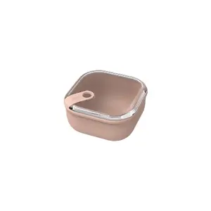 Pārtikas trauks rotho Square 1 l, rožu krāsa, 160×160×87 mm