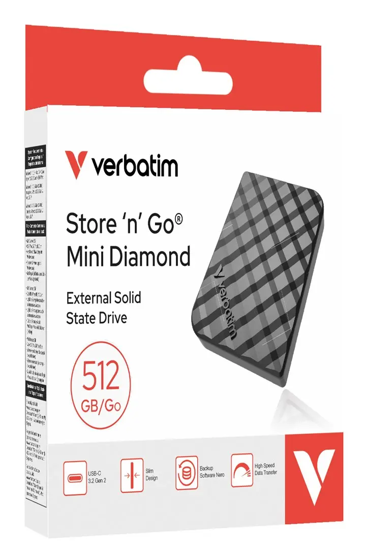 Внешний SSD Verbatim Mini Diamond 512GB Photo 3