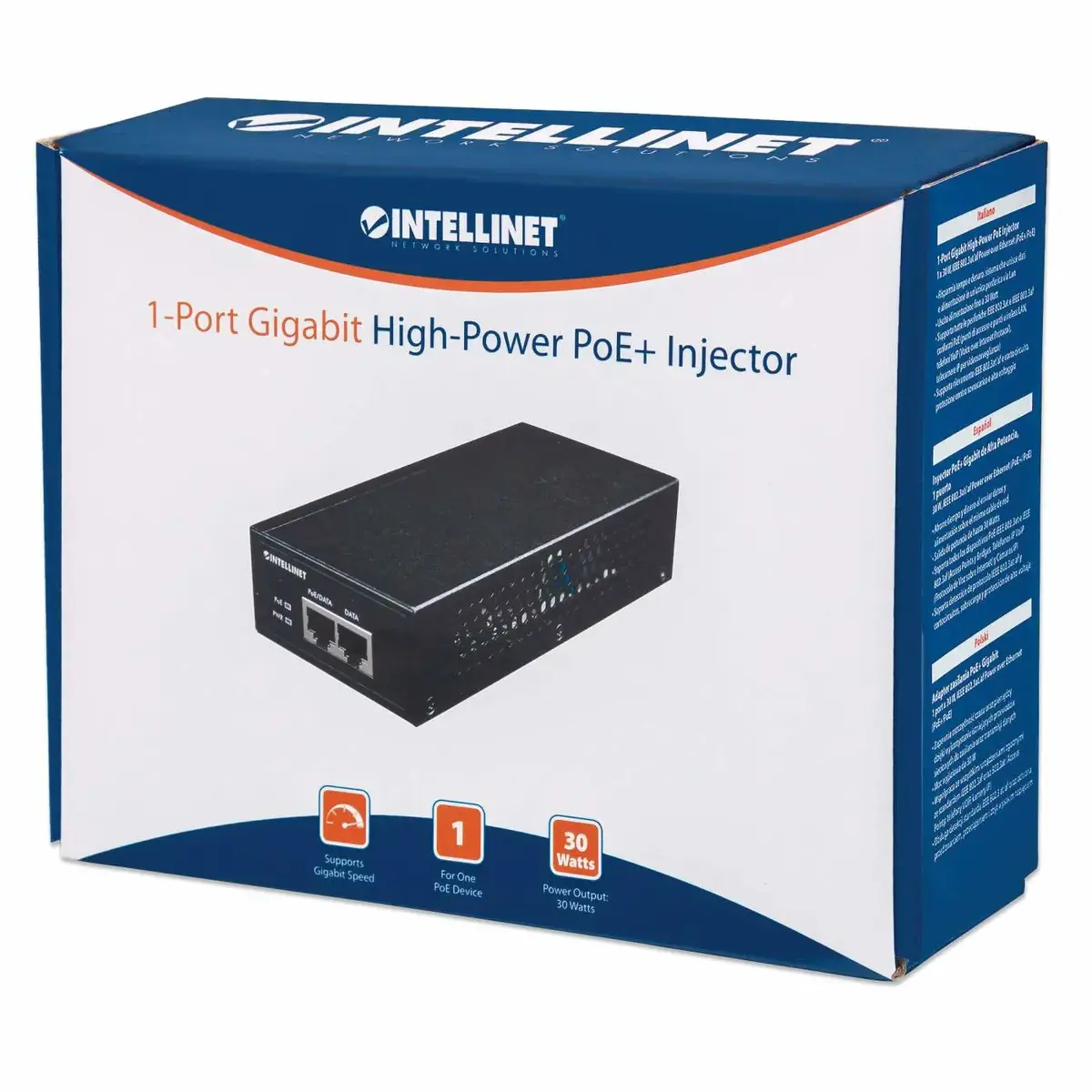 Инжектор Intellinet Gigabit High-Power PoE+ 1 x 30 W Photo 7