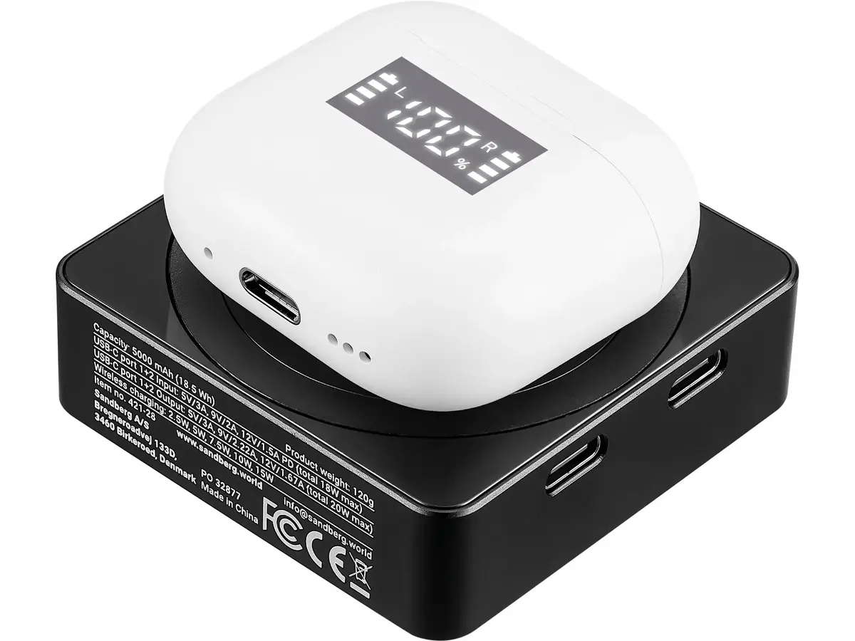 Portable Battery Sandberg 3in1 Magnet Powerbank 5000 Photo 8