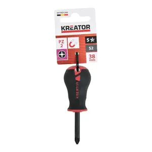 Screwdriver KREATOR KRTH21204 PZ2, 38 mm blade length, Pozidriv tip