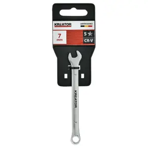 Kombinētais atslēga KREATOR KRTH30402 7 mm hroma-vandija