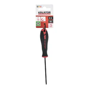 Skrūvgriezis KREATOR KRTH21105 T10 – 75 mm lāpstiņa, Torx T10