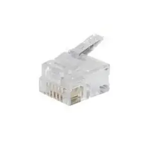 Network Cable S/CONN RJ12 Transparent Gold Plated