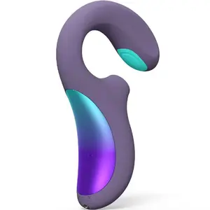 Вибратор Lelo Enigma Double Sonic G-Spot — двухконечный вибратор, звуковая стимуляция, Cyber Purple
