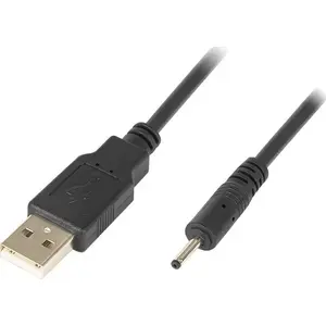 USB-A to DC power cable BLOW 0.7 x 2.5 mm, 1.5 m, black