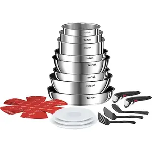 Mixed set Tefal Ingenio L897SK 20 pcs Aluminium 3 saucepans 5 frying pans