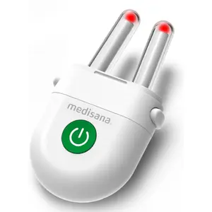 Infrared Pain Therapy Device Medisana 45055 — Portable battery-powered, wavelengths 652/940 nm, CR2032 (2 pcs), compact white