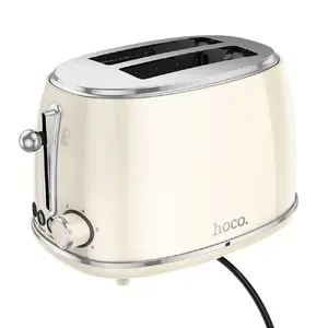 Toaster HOCO Retro HE50 850W milky white - 2-slice pop-up toaster