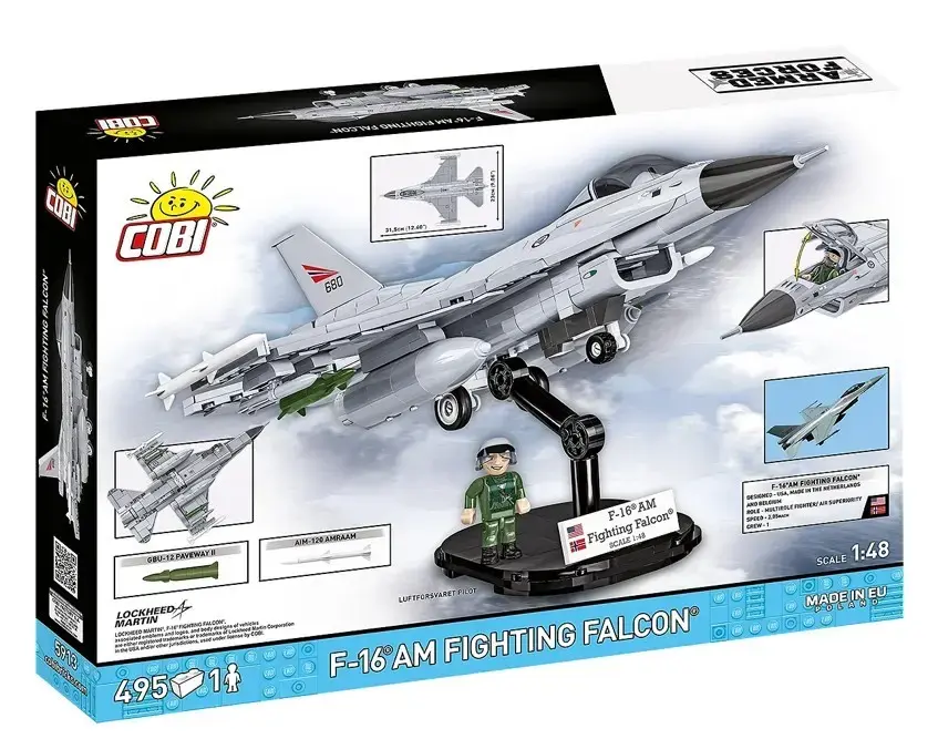 Cobi F-16AM Fighting Falcon building set (495 pcs) Photo 2