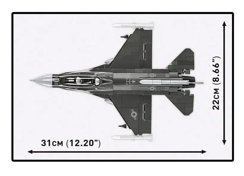 Cobi F-16D Fighting Falcon konstruktors 436 detaļas Photo 5