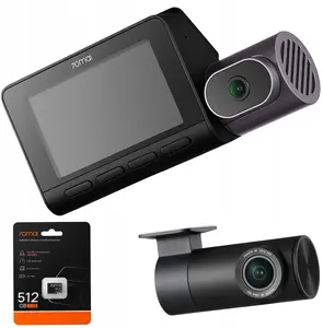 Videoreģistrators 70mai T800 4K + Aizmugures kamera RC41 4K HDR + SD 512GB