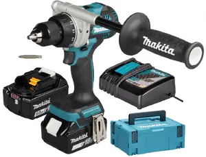 Аккумуляторная дрель-шуруповерт Makita DDF492RTJ 18В с двумя аккумуляторами