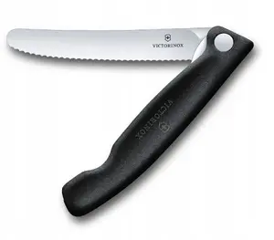Kitchen Knife Victorinox Swiss Classic Folding Vegetable Knife Black 6.78 33.F