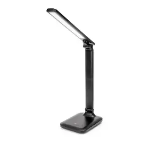 Galda LED lampa Fellowes Platinet PDL194B — regulējama spilgtība, skārienvadība