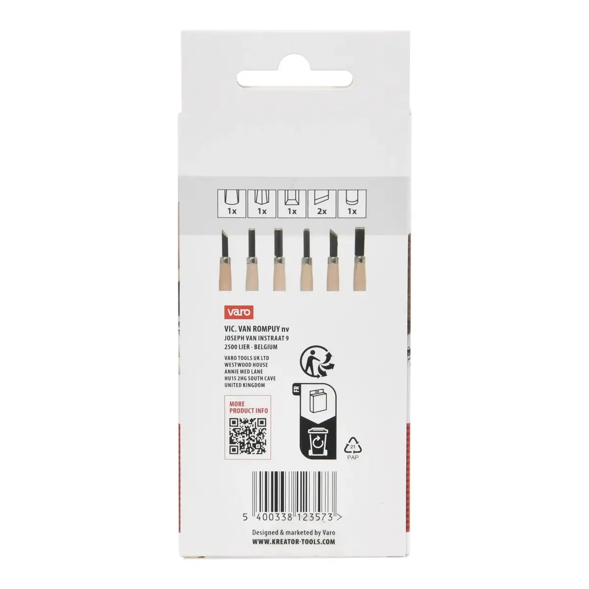 Wooden dowel set KREATOR KRTH23601 — 6 pcs Photo 7