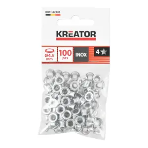 Rivets for hand rivet tool KREATOR KRTH62503 Ø 4.5 mm aluminum, 100 pcs