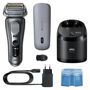 Электробритва Braun Series 9 Pro+ 9675CC, влажная/сухая, 6-в-1 SmartCare центр и PowerCase, тёмно-серый