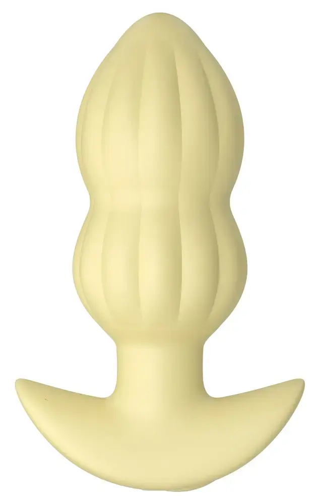 Анальная пробка Cuties Vibrating Mini, жёлтая Photo 2