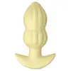 Анальная пробка Cuties Vibrating Mini, жёлтая Photo 2