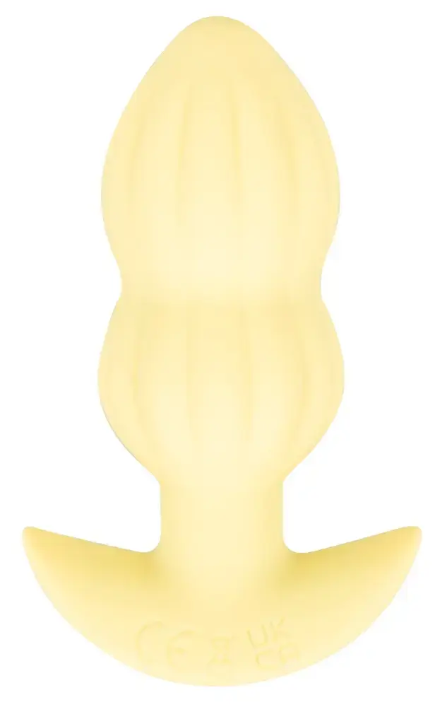 Анальная пробка Cuties Vibrating Mini, жёлтая Photo 3