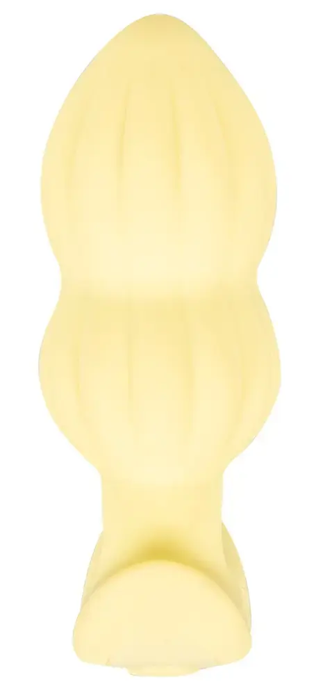 Анальная пробка Cuties Vibrating Mini, жёлтая Photo 4