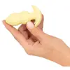 Анальная пробка Cuties Vibrating Mini, жёлтая Photo 7