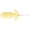 Анальная пробка Cuties Vibrating Mini, жёлтая Photo 9