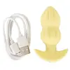 Анальная пробка Cuties Vibrating Mini, жёлтая Photo 10
