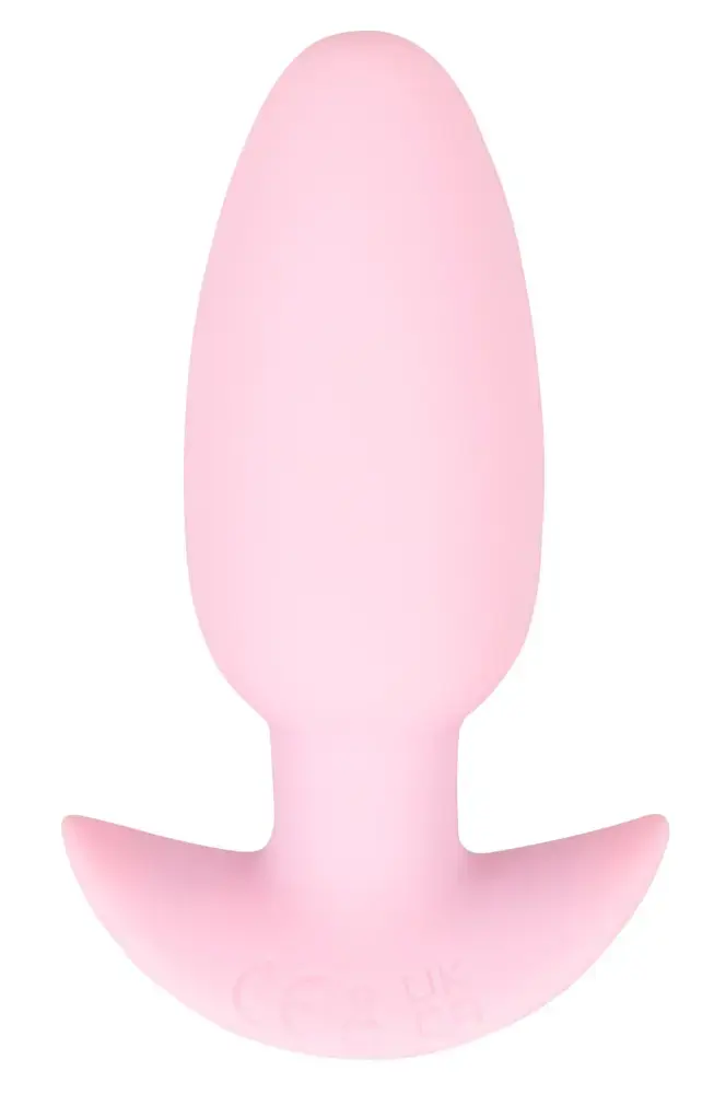 Анальная пробка Cuties Vibrating Plug Rose — 8 см, перезаряжаемая Photo 3