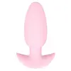 Анальная пробка Cuties Vibrating Plug Rose — 8 см, перезаряжаемая Photo 3