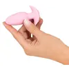 Анальная пробка Cuties Vibrating Plug Rose — 8 см, перезаряжаемая Photo 7