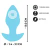 Anal plug Cuties Vibrating Mini Butt Plug Blue Photo 11