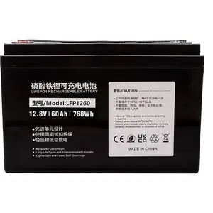 Lithium Iron Phosphate Battery extra digital TB922130 12.8V 60Ah for backup power and energy storage