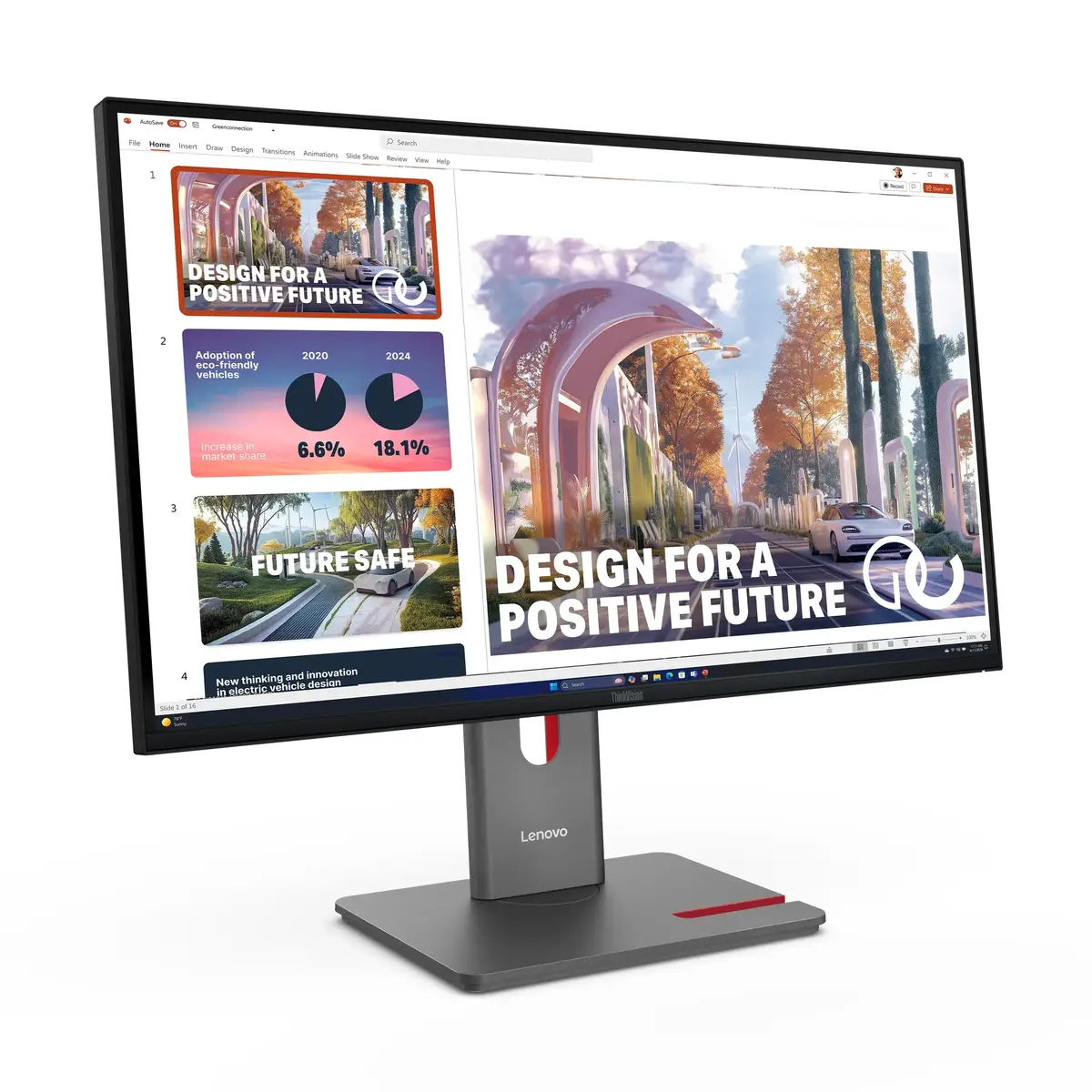 Монитор Lenovo ThinkVision P27QD-40 Photo 4