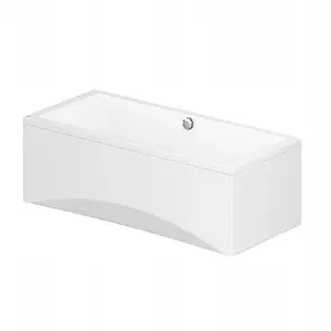 Rectangular bathtub CERSANIT INTRO 180x80 S301-222, acrylic, left/right drain options