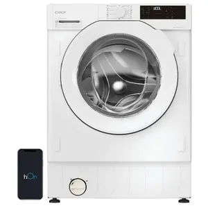 Built-in washing machine CANDY BC449M4D8J-S, 9 kg load, 1400 rpm spin, Energy class A