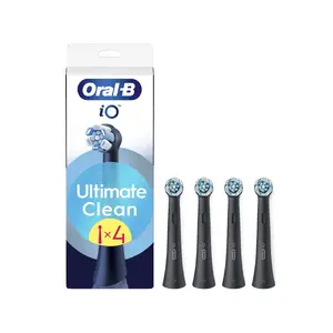 Oral-B zobu sukas uzgaļi iO Ultimate Clean EB4 — 4 gab., melni