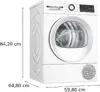 Bosch Serie 6 žāvētājs ar siltuma sūkni WQG245DLSN Photo 9