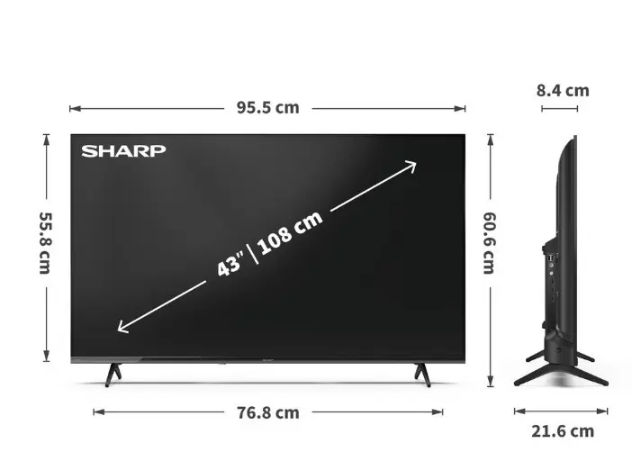 Television Sharp 43HE2445E Photo 3